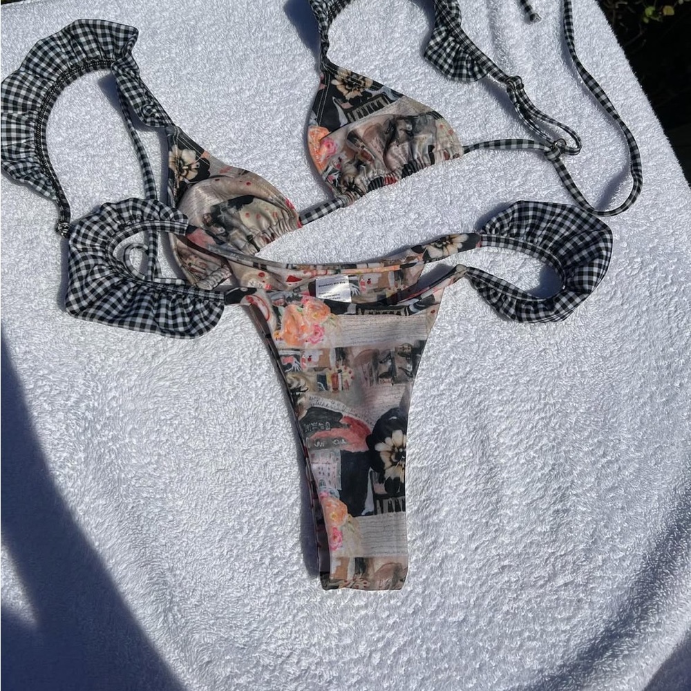 Strawberry Milk Mob Newspaper Bikini